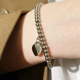 Cuff Bracelet for Women Ball Love Pendant Upper Arm Accessories