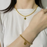 Cuff Bracelet for Women Ball Love Pendant Upper Arm Accessories