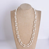 Multilayer Long Pearl Necklace Stacked Temperament Versatile Sweater Chain