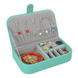Portable PU Leather Earrings Storage Box Jewelry Organizer
