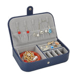 Portable PU Leather Earrings Storage Box Jewelry Organizer
