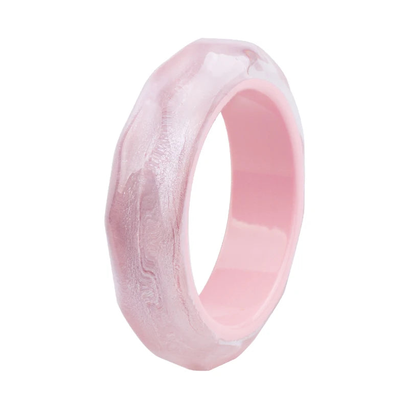 Colorful Wide Resin Bracelet Retro Jewelry for Women Girls