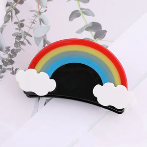 Rainbow INS Hair Claws Hair Accessories for Women Girls