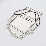 Pearl Flower Headband Bridal Headdress Retro Hair Accessories