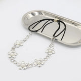 Pearl Flower Headband Bridal Headdress Retro Hair Accessories