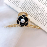 Retro Pearl Flower Hairpin Women Hair Clip Hair Claw Barrettes Headwear