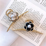 Retro Pearl Flower Hairpin Women Hair Clip Hair Claw Barrettes Headwear