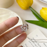 S925 Silver Smart Clavicle Stars Beating Necklace for Women