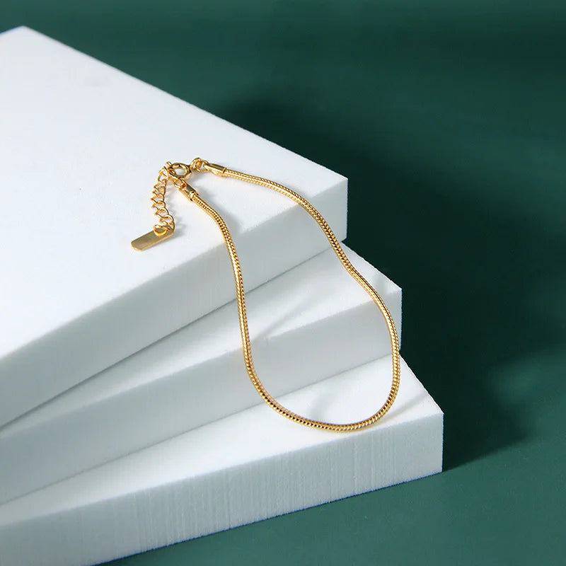 S925 Silver Bracelet Female Mini Ins Cold Wind Snake Bone Lian Bracelet