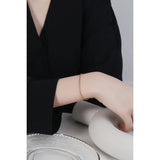 S925 Silver Bracelet Female Mini Ins Cold Wind Snake Bone Lian Bracelet