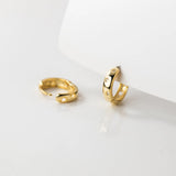 S925 Crystal Hollow Star Clip Earrings Wedding Party Jewelry