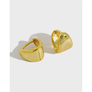 S925 Geometric Triangle Silver Earrings