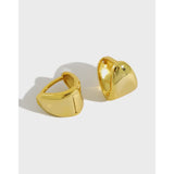 S925 Geometric Triangle Silver Earrings