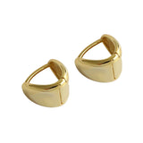 S925 Geometric Triangle Silver Earrings