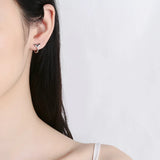 S925 Sterling Silver Fish Tail Hoop Earrings For Women