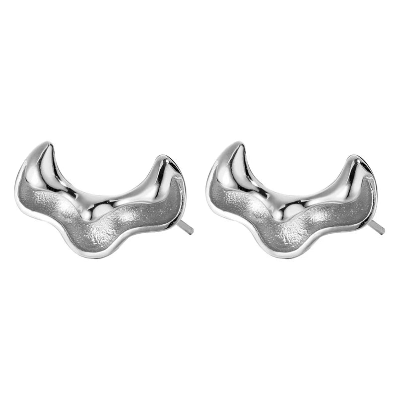 Irregular Pea Earrings 925 Sterling Silver