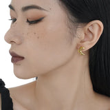 Irregular Pea Earrings 925 Sterling Silver