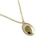 S925 Sterling Silver Necklace Geometric Water Drop Pendant