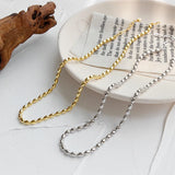 S925 Sterling Silver Necklace Oval Bead Female Necklace Choker