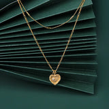 S925 Sterling Silver Necklace Double Layer Necklaces Women Jewelry