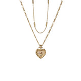 S925 Sterling Silver Necklace Double Layer Necklaces Women Jewelry