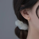 S925 Wave Pattern Clip Earrings For Women Girls Wedding Party