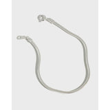 S925 Sterling Silver 2mm Snake Bone Chain Bracelet