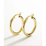 S925 Silver Geometric Circle Earrings Niche Tremella Ornaments