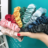 Satin Ruffled Headband Sweet Coil Hair Ornaments