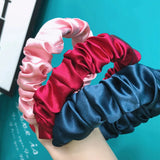Satin Ruffled Headband Sweet Coil Hair Ornaments