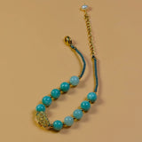Jade Flower Zircon Pearl Bracelet Jewelry Gift for Ladies