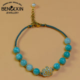Jade Flower Zircon Pearl Bracelet Jewelry Gift for Ladies