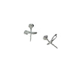 Silver Rose Ear Cuff Clip-on Earrings Jewelry Gift