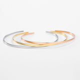 316L Stainless Steel Cuff Bangle for Women Blank Wrist Bracelet