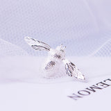 Bee Brooch 925 Sterling Silver Insect Collar Pin Brooch