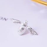 Bee Brooch 925 Sterling Silver Insect Collar Pin Brooch