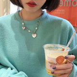 Stainless Steel Layered Choker Necklace Punk Chain