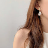 Irregular Pearl Ears Clip Earrings for Women No Hole