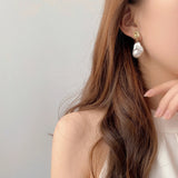 Irregular Pearl Ears Clip Earrings for Women No Hole