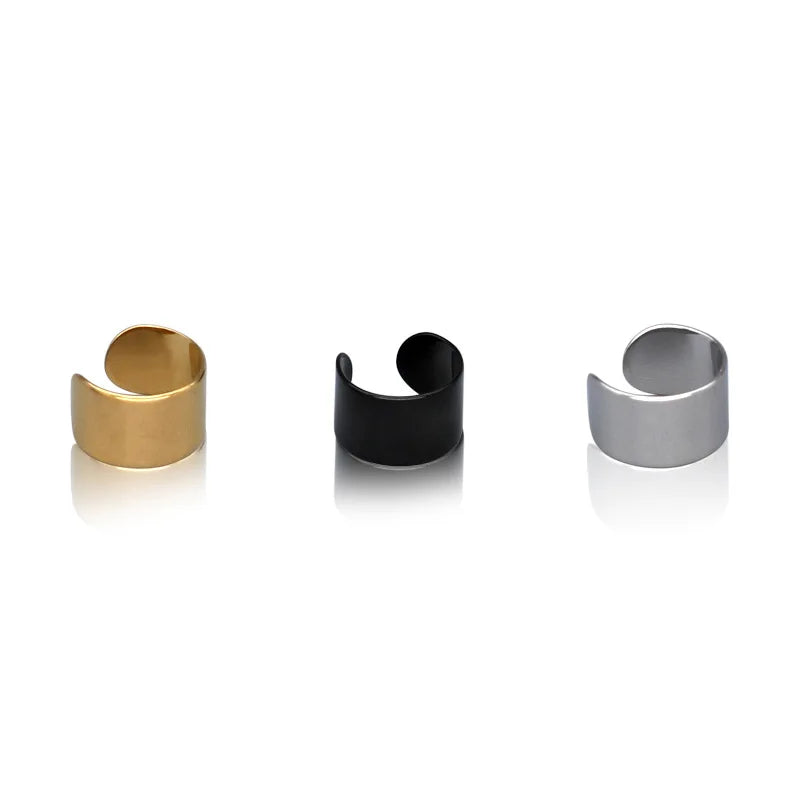 Steel Buckle Ear Clip Earrings Without Piercing for Women