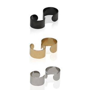 Steel Buckle Ear Clip Earrings Without Piercing for Women