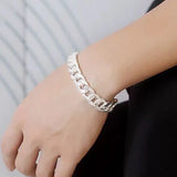 925 Silver Men's Bracelet, Couple Bracelets Set