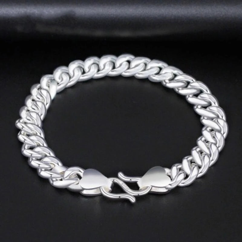 925 Silver Men's Bracelet, Couple Bracelets Set