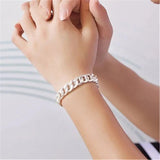 925 Silver Men's Bracelet, Couple Bracelets Set