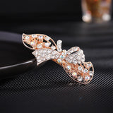 Rhinestone Spring Clip Hair Ornament