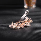 Rhinestone Spring Clip Hair Ornament