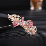 Rhinestone Spring Clip Hair Ornament