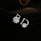 Classic Asymmetric D Letter Colour Earrings Women's Party Jewelry