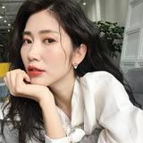 Classic Asymmetric D Letter Colour Earrings Women's Party Jewelry