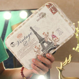 Cartoon Print Leather Earrings Ring Jewelry Box